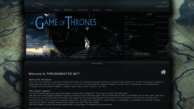 What Thronemaster.net website looked like in 2022 (1 year ago)
