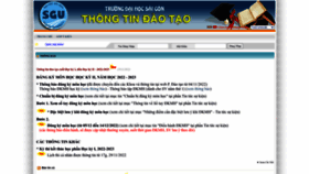What Thongtindaotao.sgu.edu.vn website looked like in 2022 (1 year ago)
