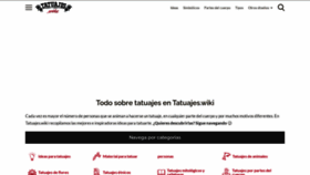 What Tatuajes.wiki website looked like in 2022 (1 year ago)
