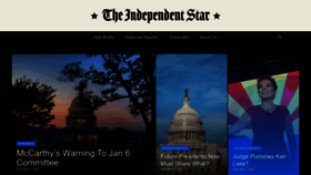 What Theindependentstar.com website looked like in 2022 (1 year ago)