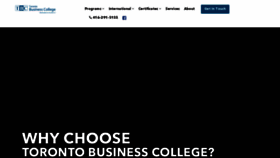 What Tbcollege.com website looked like in 2022 (2 years ago)