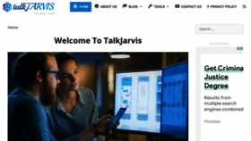 What Talkjarvis.com website looked like in 2022 (1 year ago)