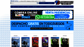What Todojuegos.cl website looked like in 2022 (1 year ago)
