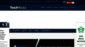 What Techruzz.com website looked like in 2022 (1 year ago)