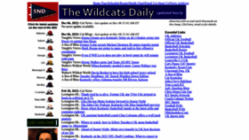 What Thewildcatsdaily.com website looked like in 2022 (2 years ago)
