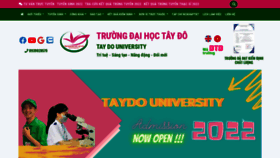 What Tdu.edu.vn website looked like in 2022 (1 year ago)