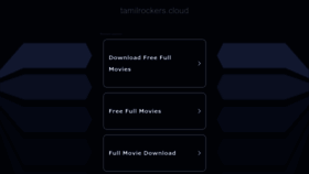 What Tamilrockers.cloud website looked like in 2022 (1 year ago)