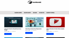 What Techworldx.com website looked like in 2022 (1 year ago)