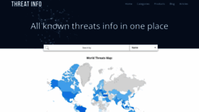 What Threatinfo.net website looked like in 2022 (1 year ago)