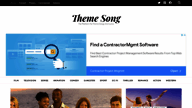 What Themesong.info website looked like in 2022 (1 year ago)