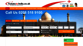What Ticketstoindia.co.uk website looked like in 2022 (1 year ago)