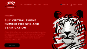 What Tiger-sms.com website looked like in 2022 (1 year ago)