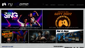 What Tryagame.fr website looked like in 2022 (1 year ago)