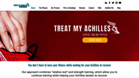What Treatmyachilles.com website looked like in 2022 (1 year ago)
