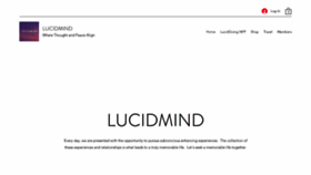 What Thelucidmind.com website looked like in 2022 (1 year ago)