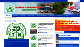 What Thainguyen.edu.vn website looked like in 2022 (1 year ago)