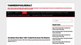 What Thisweekpoolresult.com website looked like in 2022 (1 year ago)