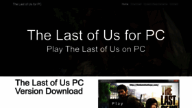What Thelastofusforpc.com website looked like in 2022 (1 year ago)