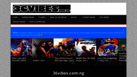 What The36vibes.com website looked like in 2022 (1 year ago)