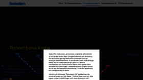 What Tunnelbanakarta.se website looked like in 2022 (1 year ago)