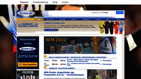 What Torwart.de website looked like in 2022 (1 year ago)
