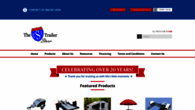 What Theusatrailerstore.com website looked like in 2022 (1 year ago)