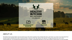 What Thehealthybutcher.com website looked like in 2022 (1 year ago)