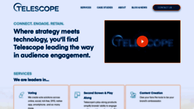 What Telescope.tv website looked like in 2022 (1 year ago)