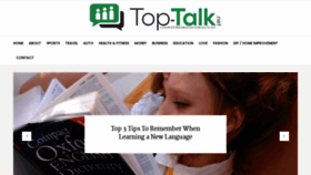 What Top-talk.net website looked like in 2022 (1 year ago)