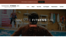 What Tennesseefitnessspa.com website looked like in 2022 (1 year ago)