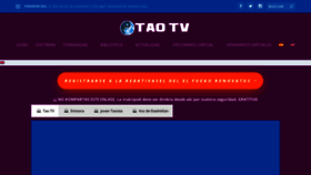 What Taotv.org website looked like in 2022 (1 year ago)