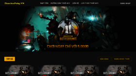 What Thueaccpubg.vn website looked like in 2022 (1 year ago)