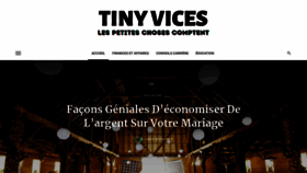 What Tinyvices.com website looked like in 2023 (1 year ago)