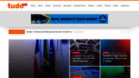What Tudonews.com.br website looked like in 2023 (1 year ago)