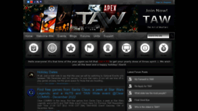 What Taw.net website looked like in 2023 (1 year ago)