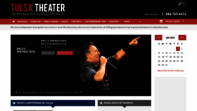 What Tulsa-theater.com website looked like in 2023 (1 year ago)