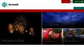 What The.ismaili website looked like in 2023 (1 year ago)
