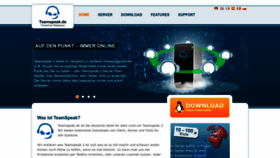 What Teamspeak.de website looked like in 2023 (1 year ago)