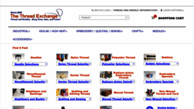 What Thethreadexchange.com website looked like in 2023 (2 years ago)