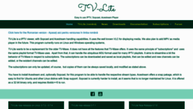 What Tv-lite.com website looked like in 2023 (1 year ago)