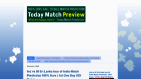What Todaymatchpreview.com website looked like in 2023 (1 year ago)