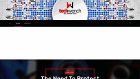 What Techwench.com website looked like in 2023 (1 year ago)