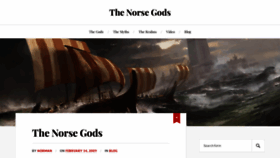What Thenorsegods.com website looked like in 2023 (1 year ago)
