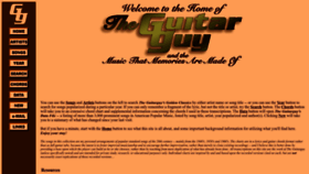 What Theguitarguy.com website looked like in 2023 (1 year ago)