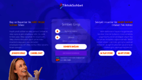 What Tiktoksohbet.net website looked like in 2023 (1 year ago)