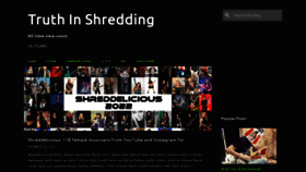 What Truthinshredding.com website looked like in 2023 (1 year ago)