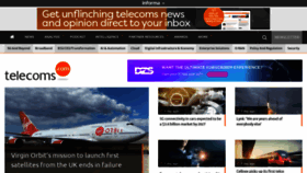 What Telecoms.com website looked like in 2023 (1 year ago)