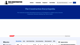 What Theconstructor.org website looked like in 2023 (1 year ago)