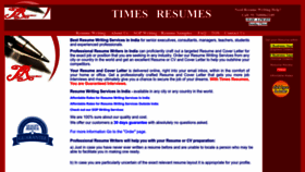 What Timesresumes.com website looked like in 2023 (1 year ago)