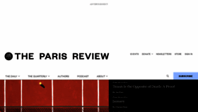 What Theparisreview.org website looked like in 2023 (1 year ago)